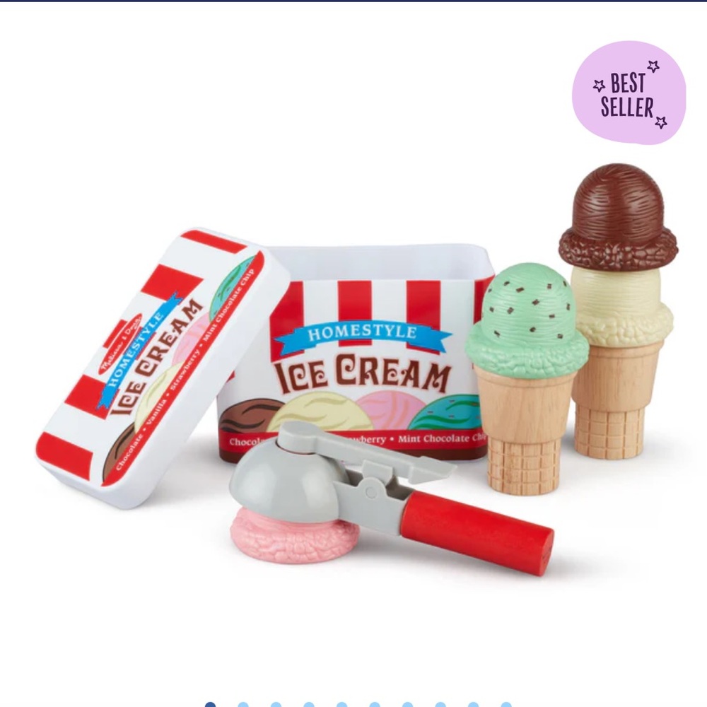 NIB Melissa & Doug Ice Cream Cone Playset